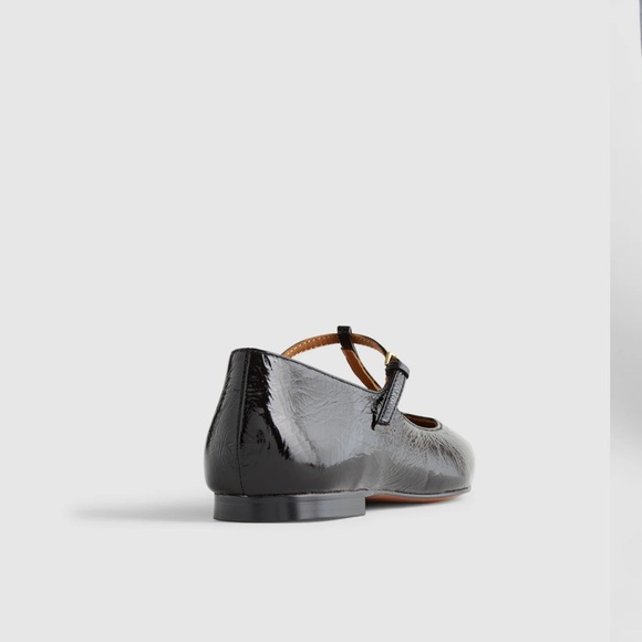 Madewell Mylie T-Strap Flats Black NWT - Picture 4 of 8